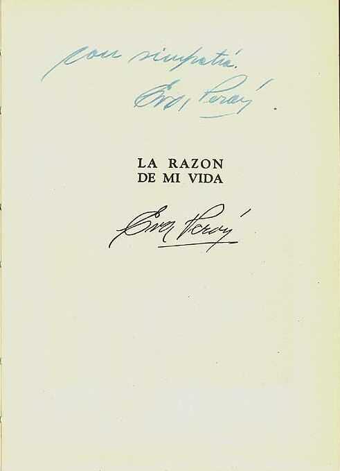 DEDICATORIA DE EVITA