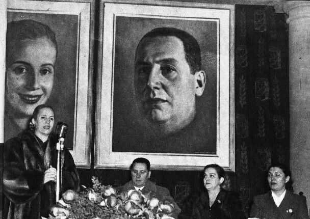 EVA PERON Y JUAN DOMINGO PERON