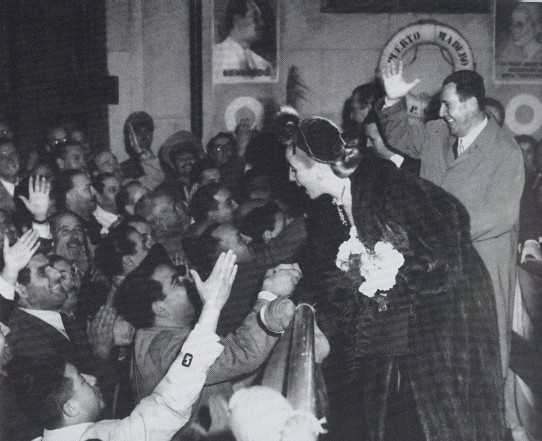 EVA PERON Y JUAN DOMINGO PERON