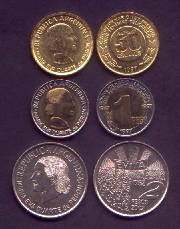 MONEDAS CON MOTIVO DE EVITA