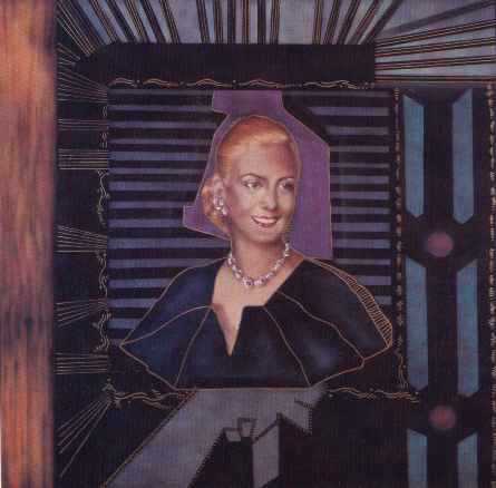 'EVITA JUSTICIERA'. OLEO DE FEBE DEFELIPE