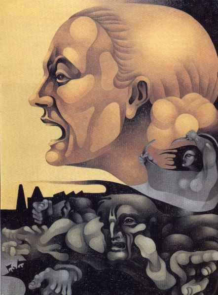 'SIN TITULO'. OLEO DE RICARDO CARPANI