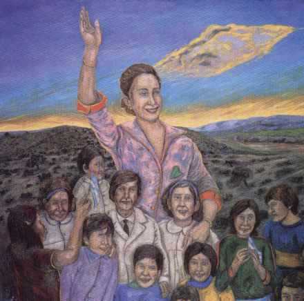 'Y VOLVERE Y SERE MILLONES'. OLEO DE VICTOR QUIROGUI