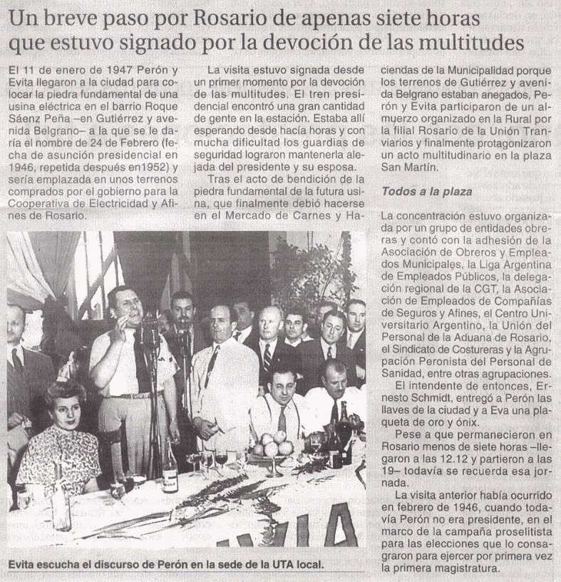 EVITA EN ROSARIO