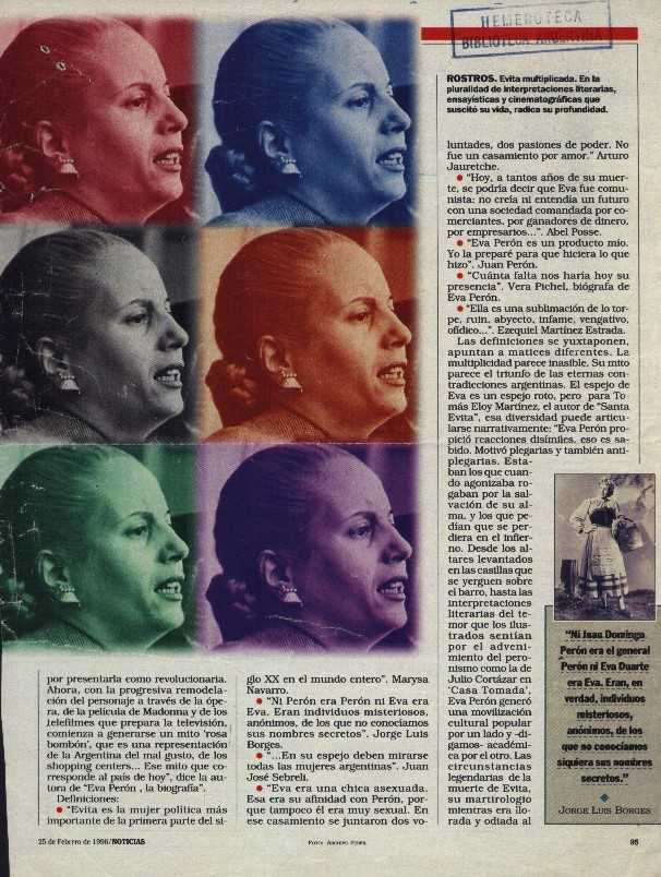 REVISTA NOTICIAS 25 FEBRERO 1996