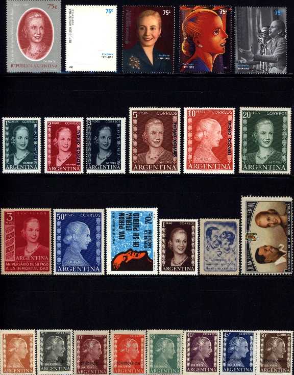 SELLOS SOBRE EVA PERON